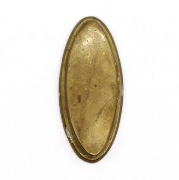 Keyhole Covers - Antique Oval 2 in. Brass Draft Keyhole Cover