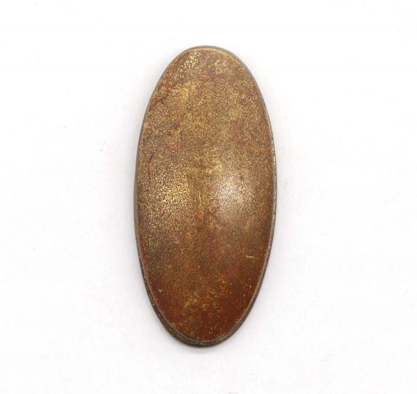 Keyhole Covers - Antique Plain Oval 2 in. Brass Keyhole Cover