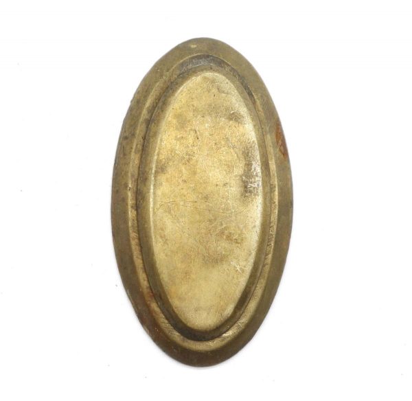 Keyhole Covers - Classic Oval Brass 2.125 in. Draft Keyhole Cover