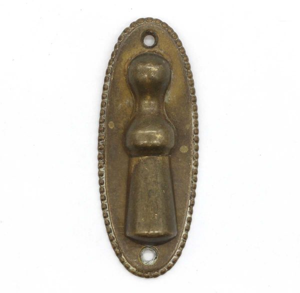 Keyhole Covers - Traditional Cast Brass Oval 3.25 in. Drafted Keyhole Cover