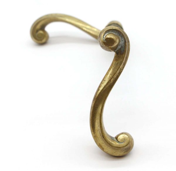 Levers - Pair of Brass Swirled Lever Door Knobs
