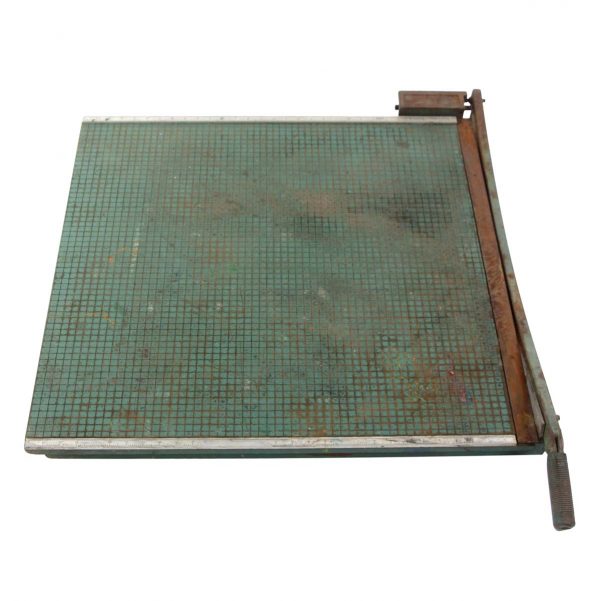 Tools - Vintage Large Green Office Paper Cutter