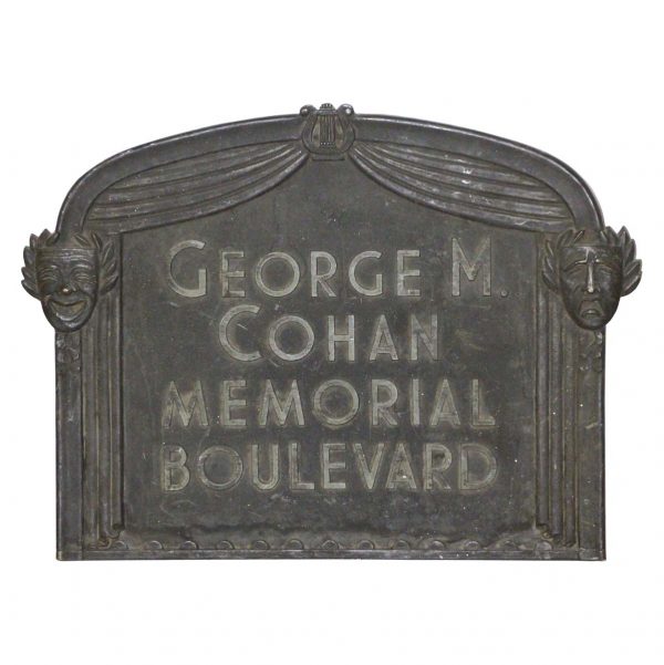 Decorative Metal - George M. Cohan Bronze Memorial Boulevard Plaque