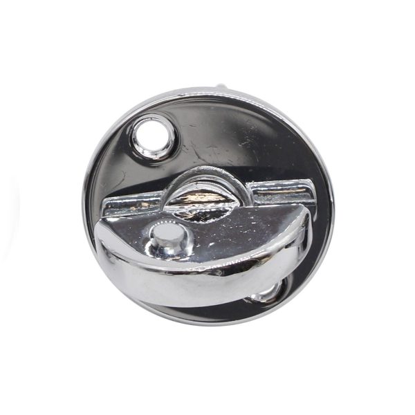 Door Locks - Vintage Modern Round Chrome Plated Thumb Turn