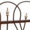 Railings & Posts - Pair of Wrought Iron Antique Ball & Spear Final Fence Sections