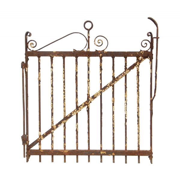 Gates - Antique Reclaimed Wrought Iron Gate 43.5 x 39.75