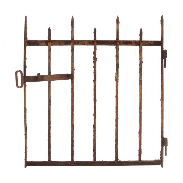 Gates - Antique Simple Design Wrought Iron Gate 37.25 x 34.25