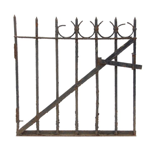 Gates - Restorable Antique Wrought Iron Garden Gate 35 x 35