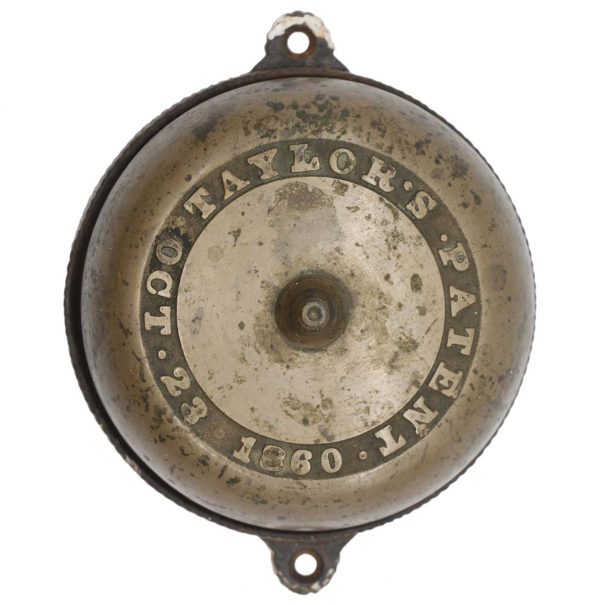 Knockers & Door Bells - Antique 1860s Taylor Mechanical Crank Doorbell