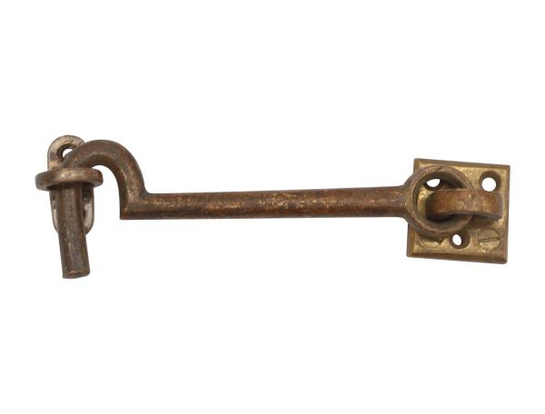 Locks - Vintage Brass Hook & Eye Door Latch