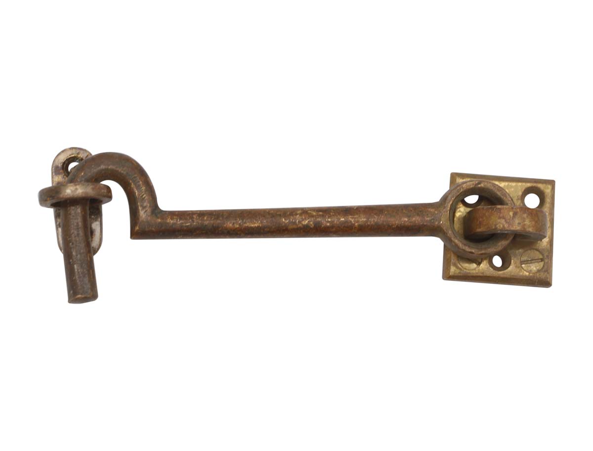 Vintage Brass Hook & Eye Door Latch