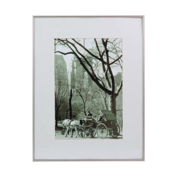 Photographs - Black & White Framed Photo Print of a Buggy in New York City