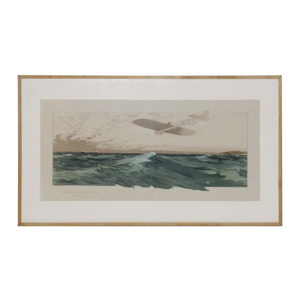 Prints - 1909 Earnest and Gamy Aviation Framed Lithograph