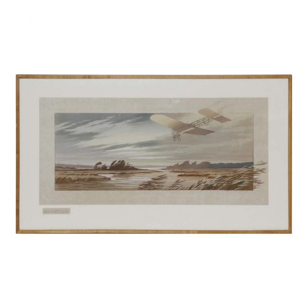 Prints - Earnest and Margueritte Montaut Aviation Framed Lithograph