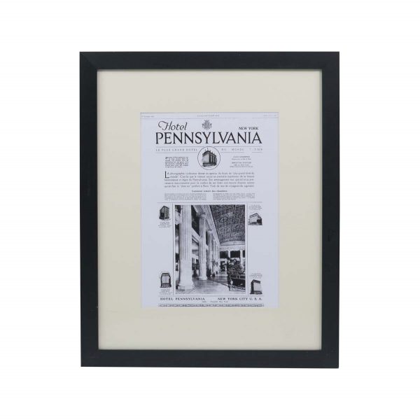 Prints - Framed French Article of The Hotel Pennsylvania New York