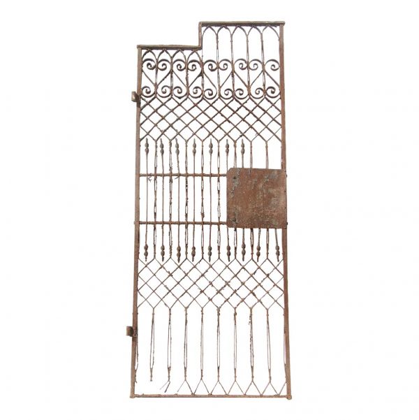Specialty Doors - Antique 76.75 in. Wrought Iron Brooklyn Brownstone Gate Door