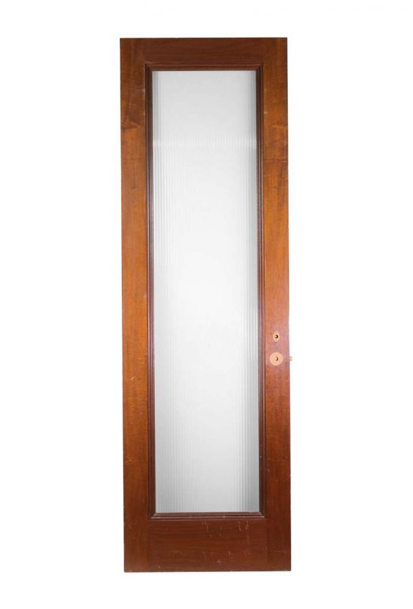 Standard Doors - Antique Fluted Glass Lite Solid Oak Door 95 x 30