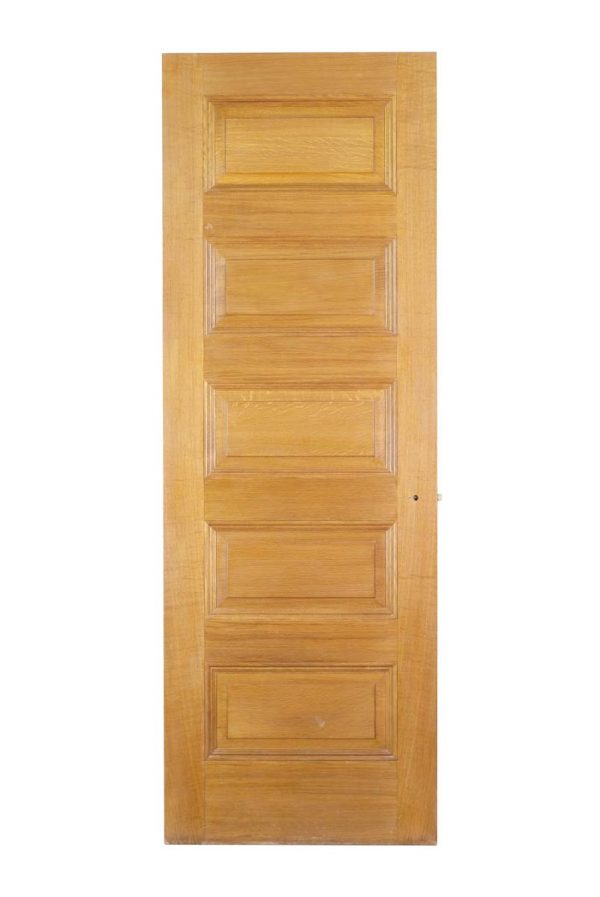 Standard Doors - Vintage 5 Pane Solid Natural Stain Oak Passage Door 86 x 30