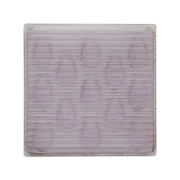 Wall Tiles - Antique 4 in. Square Purple Luxfer Glass Tile with Teardrops