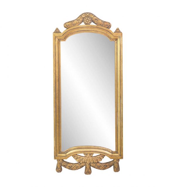 Antique Mirrors - European 1960s Italian Gilded Wooden Mirror
