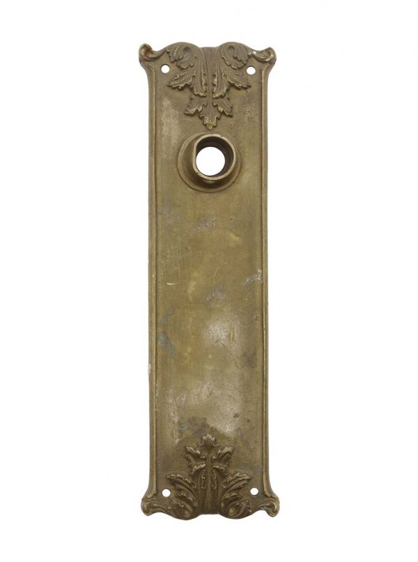 Back Plates - Antique 8.75 in. Cast Brass Door Back Plate