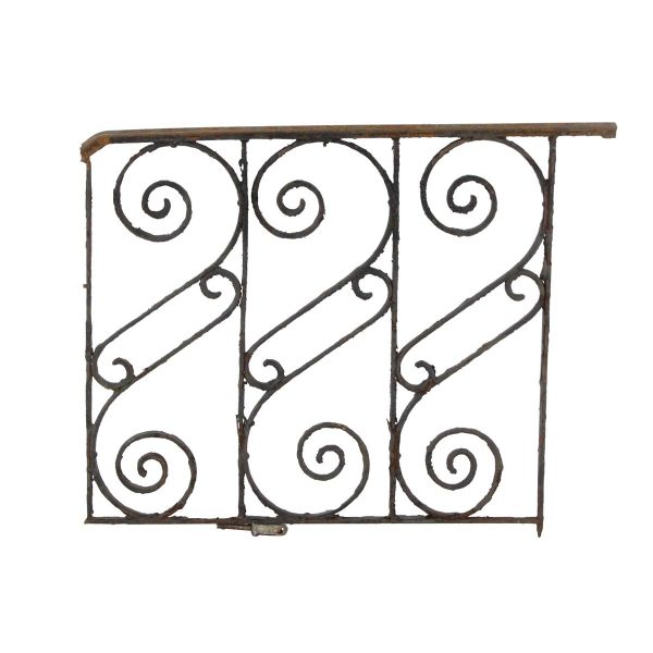 Balconies & Window Guards - Antique Wrought Iron Gate or Balcony Panel