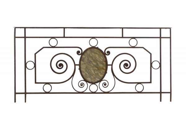Balconies & Window Guards - Antique Wrought Iron & Marble Balcony Front 74 x 35
