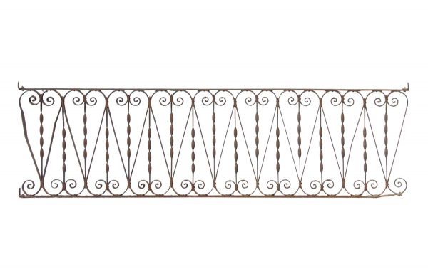 Balconies & Window Guards - Turn of the Century 8.5 ft Wrought Iron Balcony Section