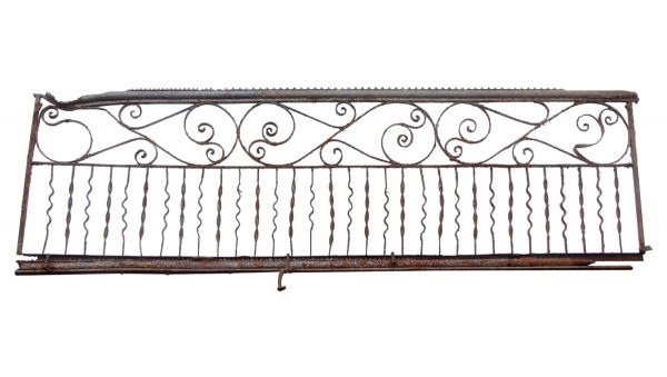 Balconies & Window Guards - Wrought Iron Balcony with Scrolling Details & Iron Banister