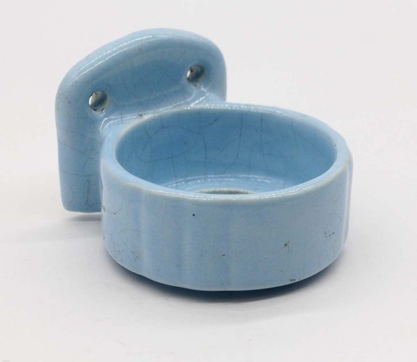 Bathroom - European Blue Ceramic Wall Mount Vintage Cup Holder
