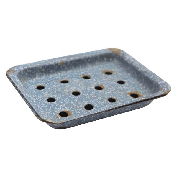 Bathroom - European Blue Enameled Steel Soap Dish