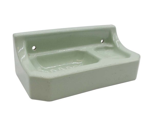 Bathroom - European Green Ceramic Wall Mount Surface Soap Dish