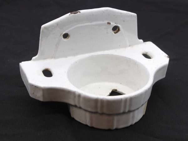 Bathroom - European White Cast Iron Enamel Coated Cup Holder
