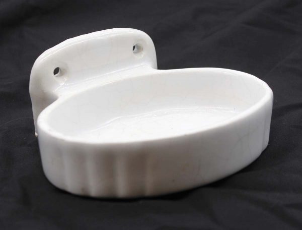 Bathroom - European White Ceramic Wall Mount Soap Dish