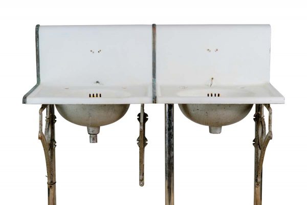 Bathroom - Turn of the Century Porcelain Double Wall Mount Sink