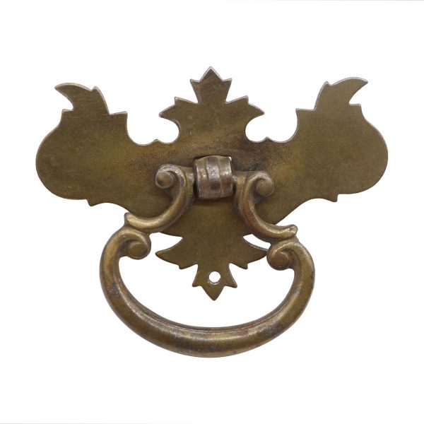 Cabinet & Furniture Pulls - Vintage 2.5 in. Brass Plated Steel Chippendale Bail Drawer Pull