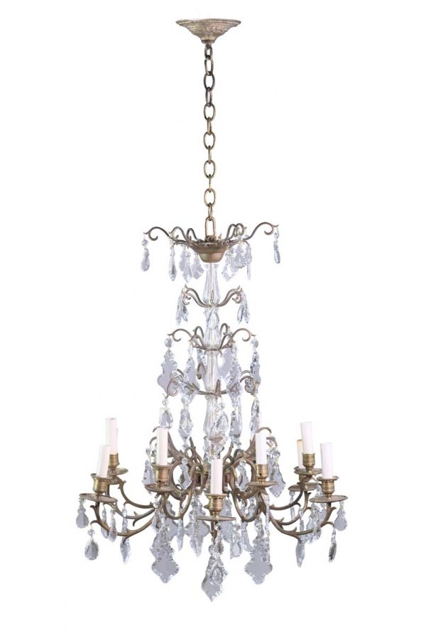 Chandeliers - 19th Century French 12 Arm Crystal Chandelier