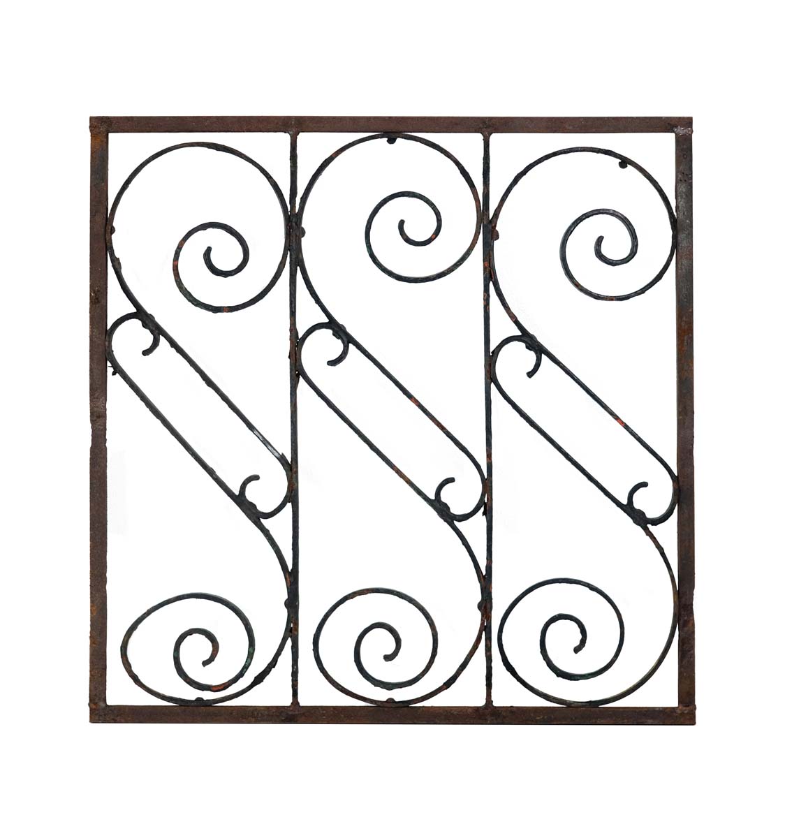 Antique Wrought Iron S Curve Spiral