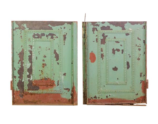 Decorative Metal - Reclaimed Studded Cast Iron Door Base Panels