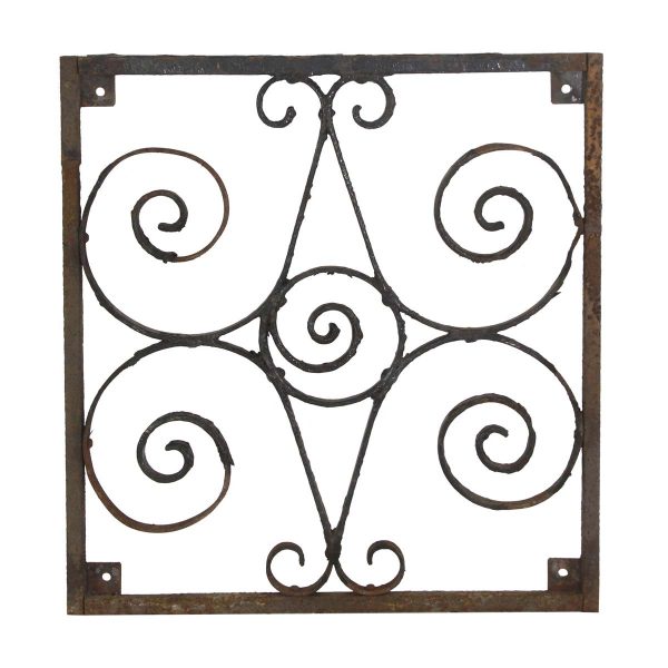 Decorative Metal - Wrought Iron Gate or Tabletop Curls & Swirls Panel