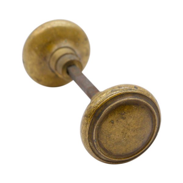 Door Knobs -  Pair of Brass Concentric Passage Door Knobs
