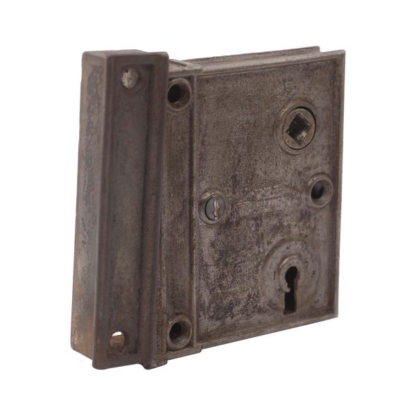 Door Locks - Antique Cast Iron Surface Mount Rim Lock by Reading