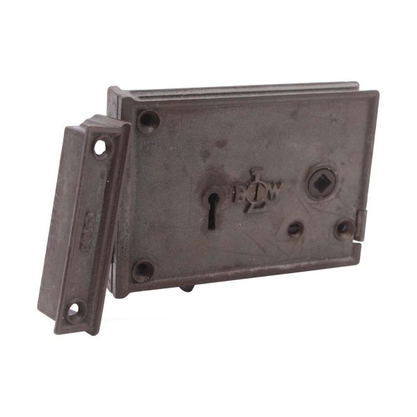 Door Locks - BLW Antique Cast Iron Surface Mortise Rim Door Lock
