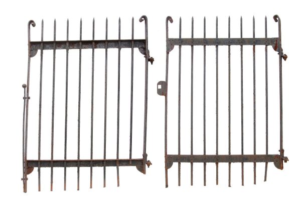 Gates - Pair of 6 ft. Tall  x 8 ft. Wide Antique Wrought Iron Gates