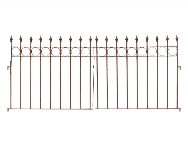 Gates - Pair of Antique 8 ft. Wide Wrought Iron Gates