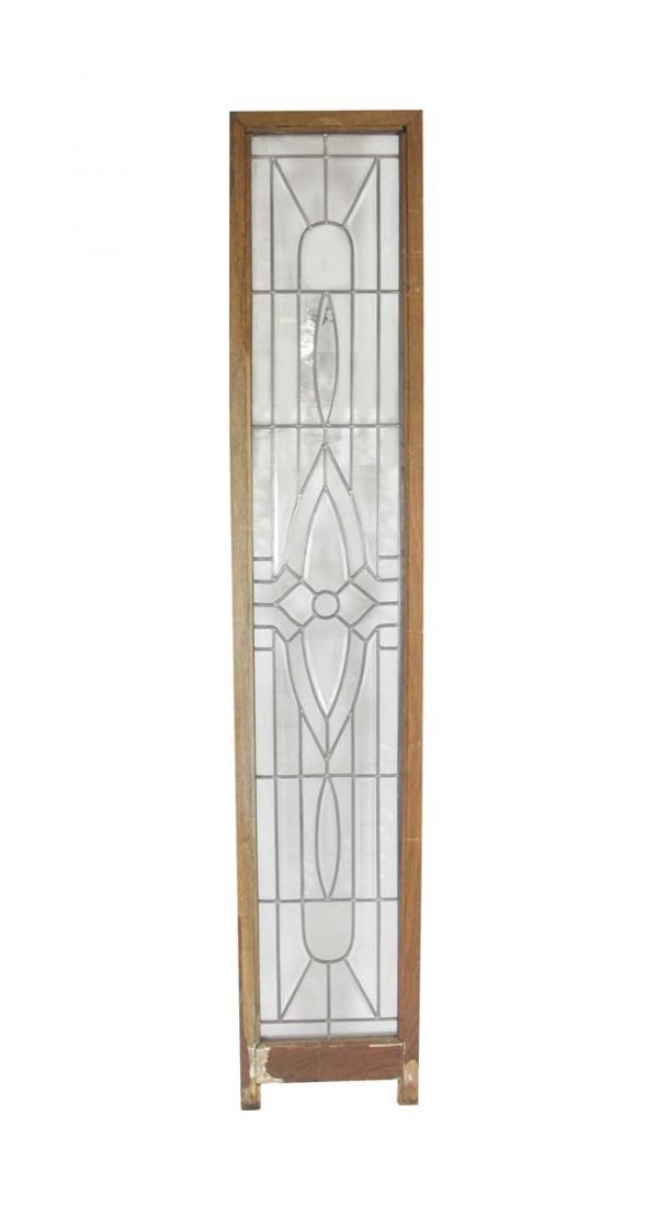 Leaded Glass - Art Deco Beveled & Textured Plastic Window 78.75 x 14.75