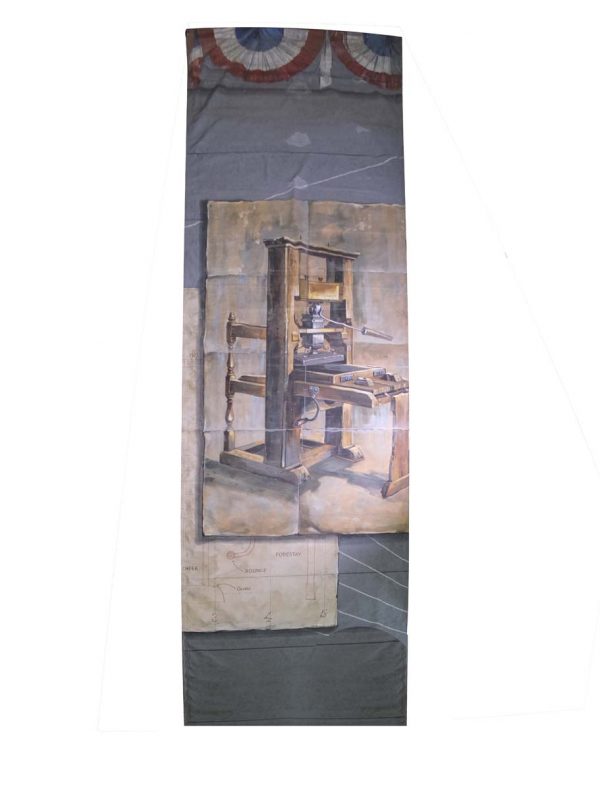 Paintings - Unfinished Canvas Printing Press Oil Painting 29 ft x 8 ft