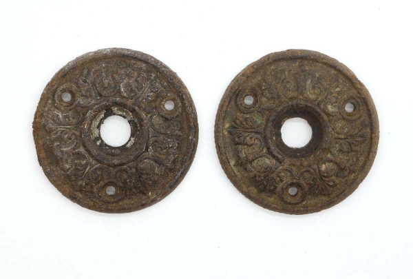 Rosettes - Pair of Carved Wooden Radial 2 in. Door Rosettes