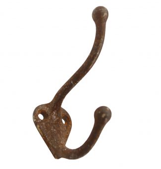 5 x CAST IRON IRON COAT WALL HOOKS VICTORIAN ANTIQUE VINTAGE OLD STYLE CH03x5 