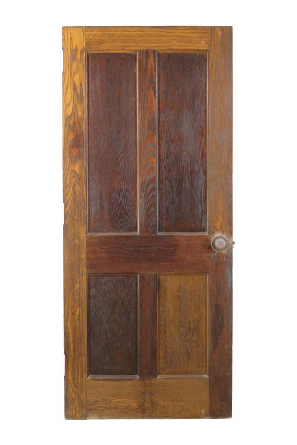 Standard Doors - Antique 4 Pane Solid Oak Passage Door 83.5 x 36